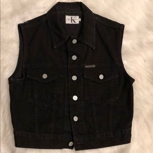Calvin Klein Black Vest.Size M. 2 Pockets